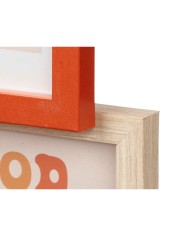 Cornice Portafoto 411408B Multicolore Metallo Legno MDF (6 Unità)