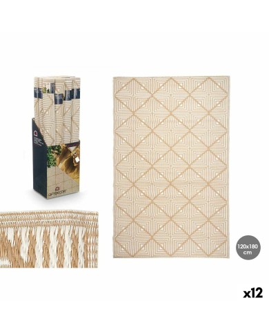 Tappeto GiftDecor EXAG-1005 Bianco Beige polipropilene 120 x 180 cm (12 Unità) Tappeto GiftDecor EXAG-1005 Bianco Beige polipropilene 120 x 180 cm (12 Unità)