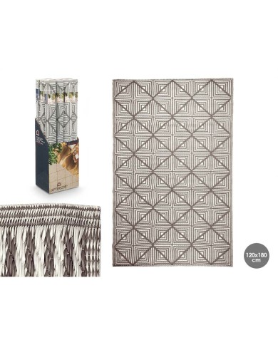 Tappeto GiftDecor EXAG-1006 Bianco Grigio polipropilene 120 x 180 cm (12 Unità) Tappeto GiftDecor EXAG-1006 Bianco Grigio polipropilene 120 x 180 cm (12 Unità)