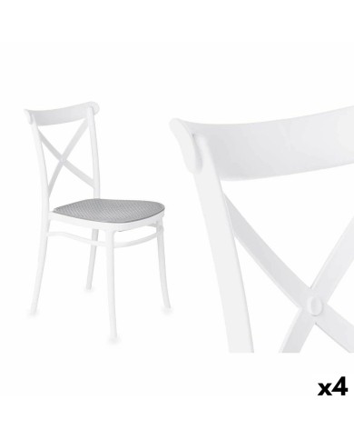 Sedia Ibergarden PC-175 Bianco Grigio 4 Unità