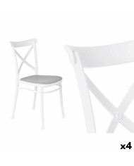 Sedia Ibergarden PC-175 Bianco Grigio 4 Unità