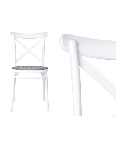 Sedia Ibergarden PC-175 Bianco Grigio 4 Unità