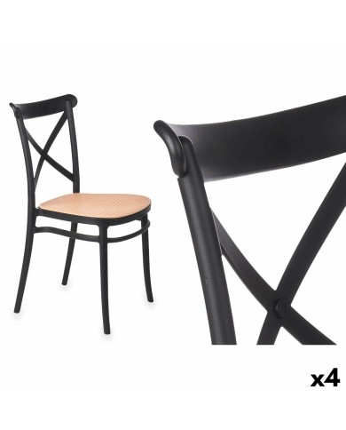 Sedia PC-175 Nero Beige 4 Unità Sedia PC-175 Nero Beige 4 Unità