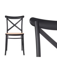 Sedia PC-175 Nero Beige 4 Unità