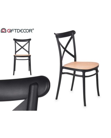 Sedia PC-175 Nero Beige 4 Unità Sedia PC-175 Nero Beige 4 Unità