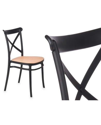 Sedia PC-175 Nero Beige 4 Unità Sedia PC-175 Nero Beige 4 Unità