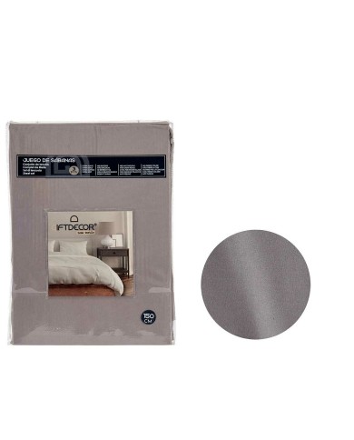 Set di Lenzuola Grigio scuro Matrimoniale 3 Pezzi Set di Lenzuola Grigio scuro Matrimoniale 3 Pezzi