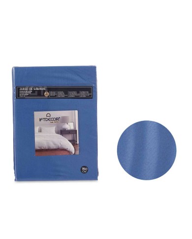 Set di Lenzuola Azzurro Matrimoniale 3 Pezzi Set di Lenzuola Azzurro Matrimoniale 3 Pezzi