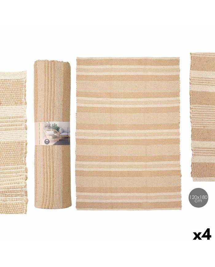 Tappeto NO.02 Bianco Marrone 120 x 180 cm (4 Unità)