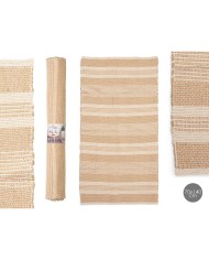 Tappeto NO.01 Bianco Marrone 70 x 140 cm (8 Unità)