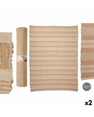 Tappeto NO.03 Bianco Marrone 180 x 240 cm (2 Unità)