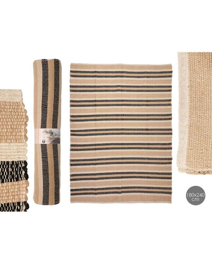 Tappeto NO.06 Bianco Marrone Nero 180 x 240 cm (2 Unità)