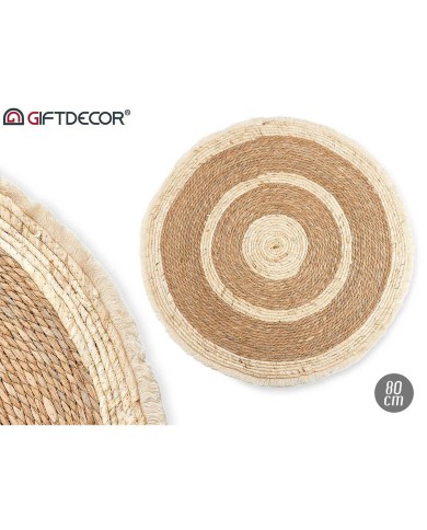 Tappeto LR23335-80 Naturale Sparto 84 x 2 x 84 cm (6 Unità) Tappeto LR23335-80 Naturale Sparto 84 x 2 x 84 cm (6 Unità)