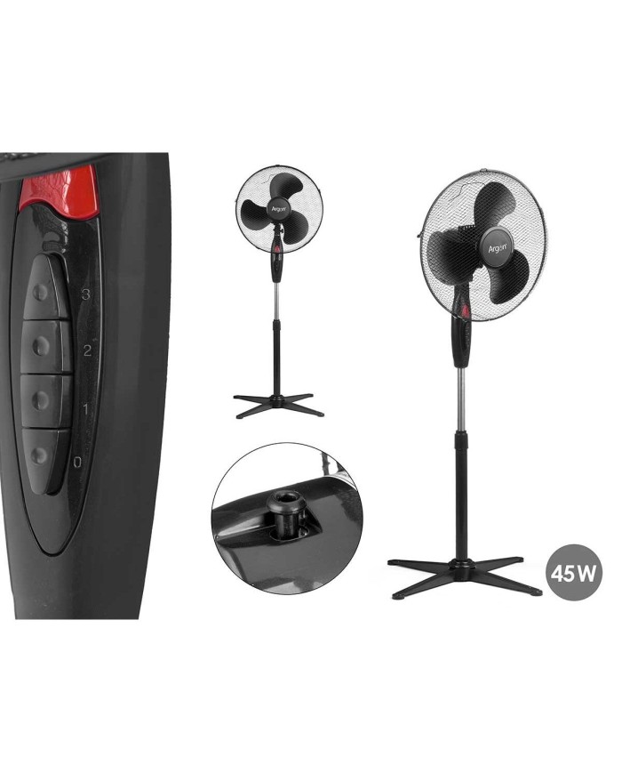 Ventilatore a Piantana Argon FS-40B-B Nero 45 W 43 x 60 x 102 cm Ventilatore a Piantana Argon FS-40B-B Nero 45 W 43 x 60 x 102 cm