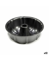 Stampo Rettangolare Kinvara CK31470 Grigio scuro Metallo Acciaio al carbonio 24 x 6,5 x 36,5 cm (12 Unità)