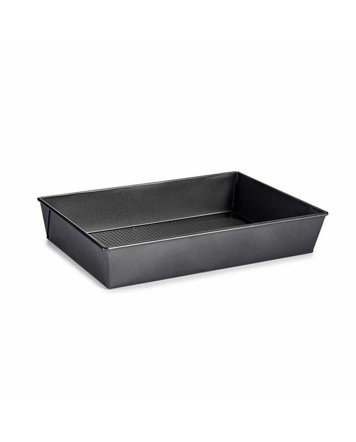 Stampo Rettangolare Kinvara CK31470 Grigio scuro Metallo Acciaio al carbonio 24 x 6,5 x 36,5 cm (12 Unità)