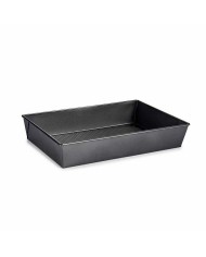 Stampo Rettangolare Kinvara CK31470 Grigio scuro Metallo Acciaio al carbonio 24 x 6,5 x 36,5 cm (12 Unità)