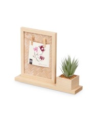 Cornice Portafoto 411096 Naturale Plastica Legno MDF (8 Unità) Cornice Portafoto 411096 Naturale Plastica Legno MDF (8 Unità)