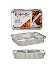 Set di Vassoi Kinvara 82276 12 Unità 4 Pezzi