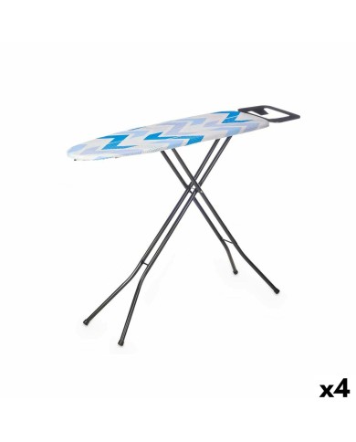 Asse da Stiro Kipit 18359-02 CB-220 Azzurro Bianco Poliestere Cotone (4 Unità) Asse da Stiro Kipit 18359-02 CB-220 Azzurro Bianco Poliestere Cotone (4 Unità)