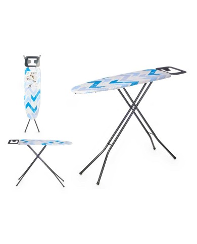 Asse da Stiro Kipit 18359-02 CB-220 Azzurro Bianco Poliestere Cotone (4 Unità)