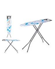 Asse da Stiro Kipit 18359-02 CB-220 Azzurro Bianco Poliestere Cotone (4 Unità) Asse da Stiro Kipit 18359-02 CB-220 Azzurro Bianco Poliestere Cotone (4 Unità)