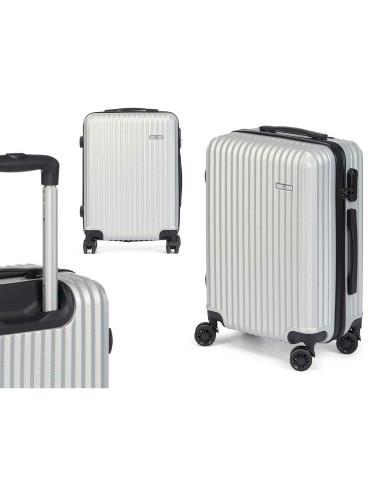 Bagaglio a Mano Grigio chiaro 38 x 57 x 23 cm Righe