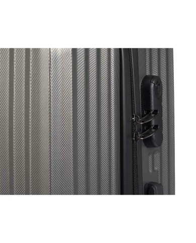 Bagaglio a Mano Grigio scuro 38 x 57 x 23 cm Righe Bagaglio a Mano Grigio scuro 38 x 57 x 23 cm Righe