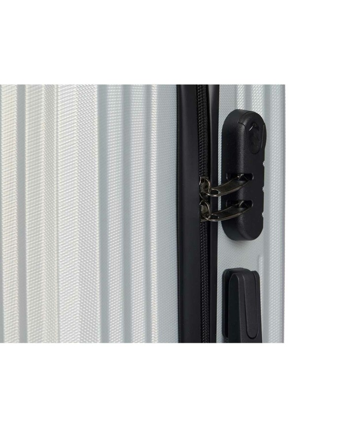 Set di valigie Grigio chiaro Righe 3 Pezzi