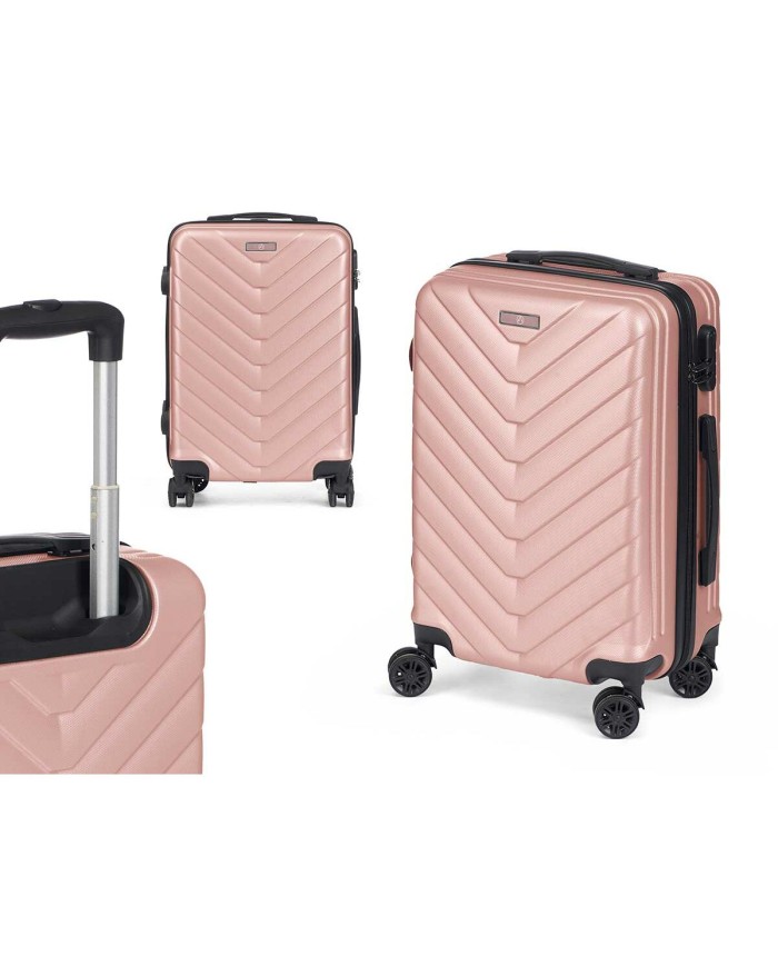 Bagaglio a Mano Rosa 38 x 57 x 23 cm Bagaglio a Mano Rosa 38 x 57 x 23 cm