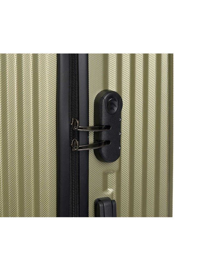 Set di valigie Verde Righe 3 Pezzi