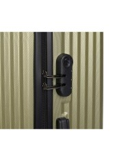 Set di valigie Verde Righe 3 Pezzi