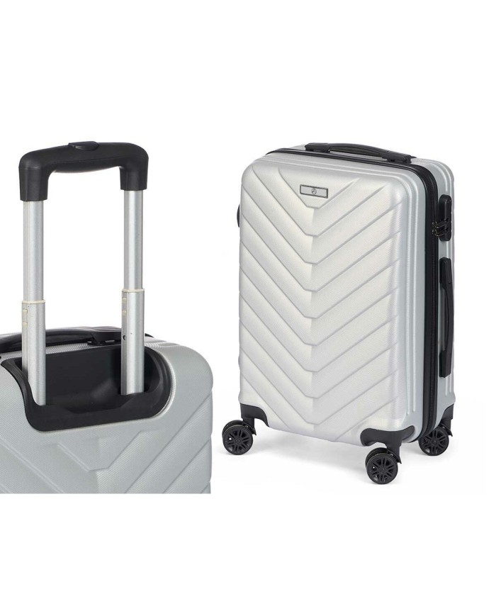 Set di valigie Grigio chiaro 3 Pezzi