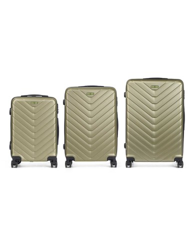 Set di valigie Verde 3 Pezzi Set di valigie Verde 3 Pezzi
