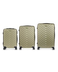 Set di valigie Rosa 3 Pezzi Set di valigie Rosa 3 Pezzi