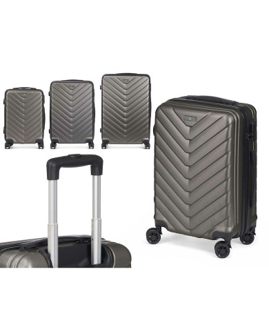 Set di valigie Grigio scuro 3 Pezzi
