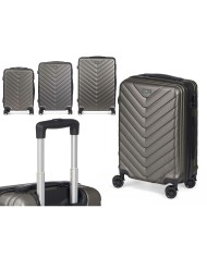 Set di valigie Grigio scuro 3 Pezzi Set di valigie Grigio scuro 3 Pezzi