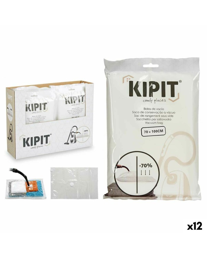 Sacchetti sottovuoto Kipit 54205 Trasparente Plastica 20 x 30 x 3 cm 70 x 100 cm (12 Unità)