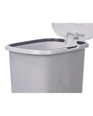 Cestino a pedale ABK-142 1 Grigio Plastica 25 L (6 Unità)