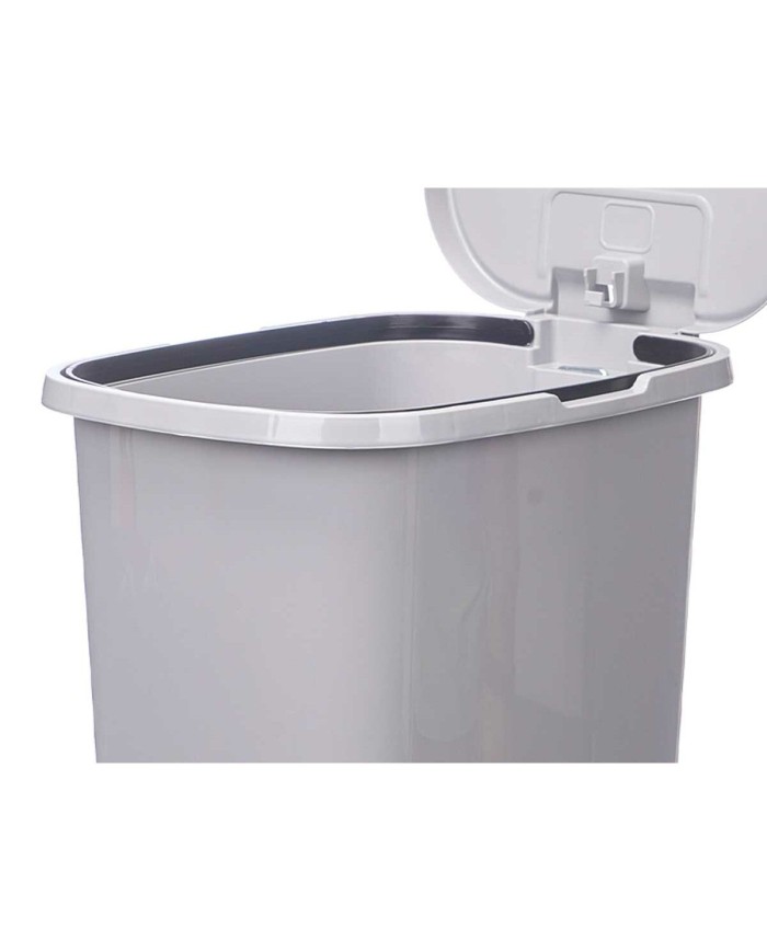 Cestino a pedale ABK-142 1 Grigio Plastica 25 L (6 Unità)