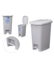 Cestino a pedale ABK-142 1 Grigio Plastica 25 L (6 Unità)