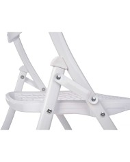 Sedia Pieghevole 12721 Bianco 59 x 50 x 82 cm 108 x 11,5 x 50 cm (4 Unità)