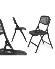 Sedia Pieghevole ZJ-Y59BL Nero 59 x 50 x 82 cm 108 x 13,5 x 50 cm (4 Unità) Sedia Pieghevole ZJ-Y59BL Nero 59 x 50 x 82 cm 108 x 13,5 x 50 cm (4 Unità)