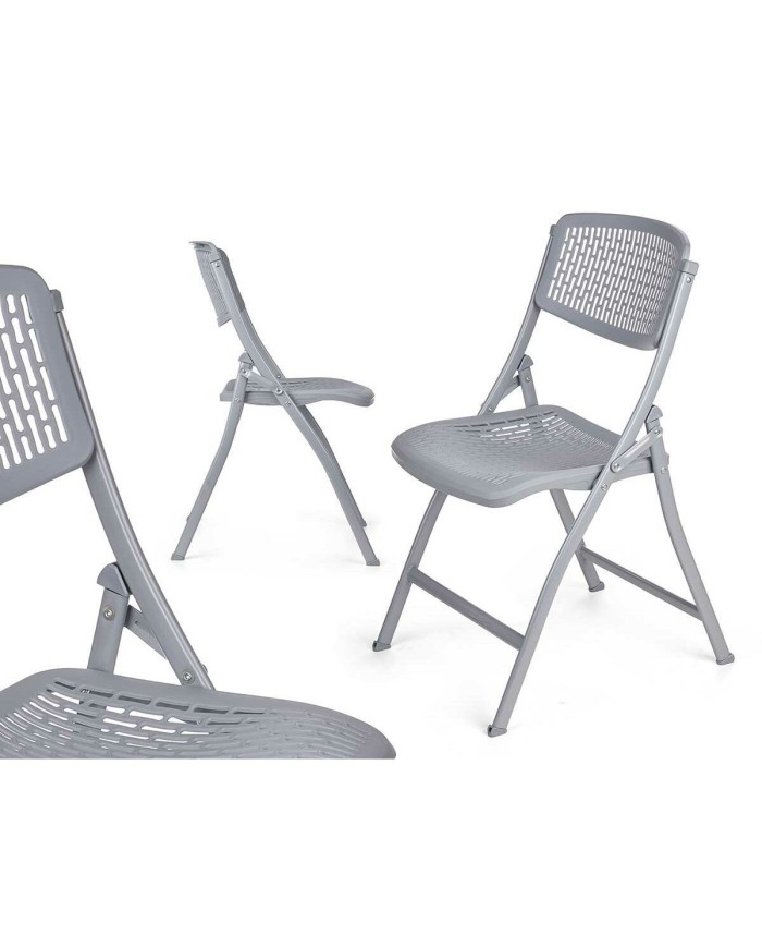 Sedia Pieghevole ZJ-Y59GR Grigio 59 x 50 x 82 cm 108 x 13,5 x 50 cm (4 Unità) Sedia Pieghevole ZJ-Y59GR Grigio 59 x 50 x 82 cm 108 x 13,5 x 50 cm (4 Unità)