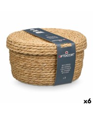 Set di Cesti SY101703 Naturale Fibra naturale (6 Unità) Set di Cesti SY101703 Naturale Fibra naturale (6 Unità)