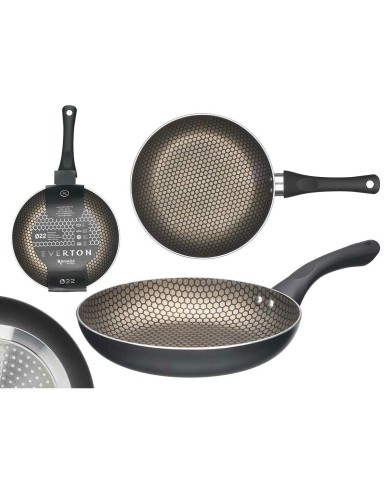 Padella antiaderente Kinvara 9 Nero Alluminio Bachelite 22 cm Induzione Padella antiaderente Kinvara 9 Nero Alluminio Bachelite 22 cm Induzione