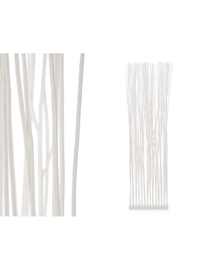 Paravento Varas Bianco Legno di salice 50 x 185 x 12 cm