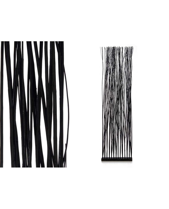 Paravento Varas Nero Legno di salice 50 x 185 x 12 cm Paravento Varas Nero Legno di salice 50 x 185 x 12 cm