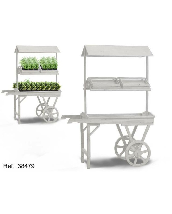 Supporto con Ruote per Vasi Ibergarden WA15379-1 Legno di abete 130 x 178 x 70 cm Supporto con Ruote per Vasi Ibergarden WA15379-1 Legno di abete 130 x 178 x 70 cm