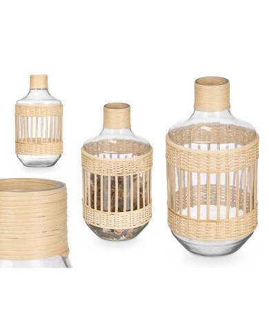 Brocca decorativa SG-30553 Trasparente Naturale 18 x 34 x 18 cm (4 Unità) Brocca decorativa SG-30553 Trasparente Naturale 18 x 34 x 18 cm (4 Unità)